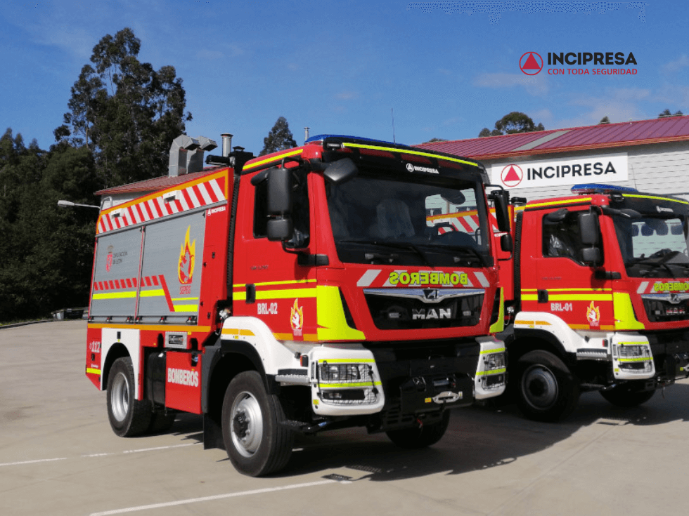 caminhoes de bombeiros na Espanha