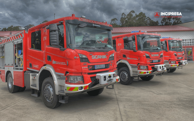 tipos de camiones de bomberos rurales espana