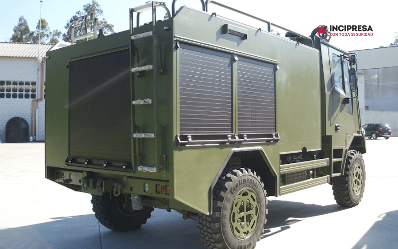 types of military fire trucks spain