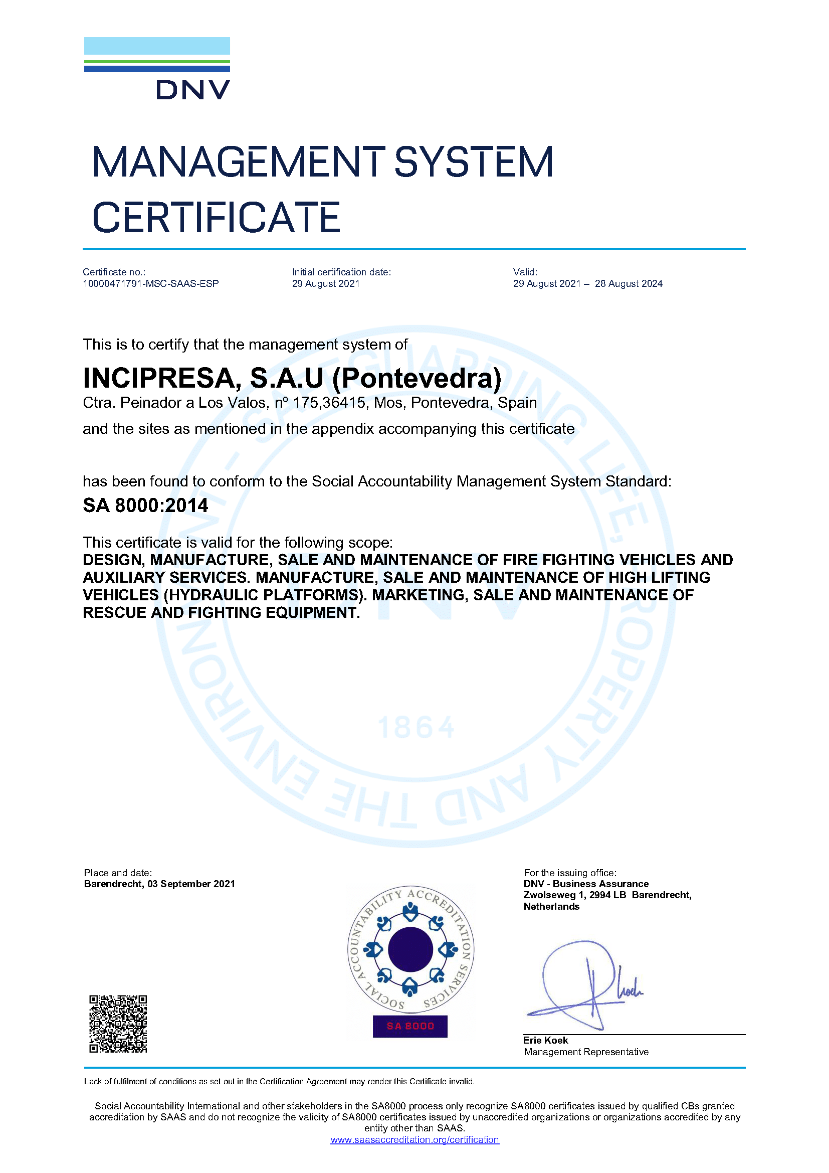 Certificado SA8000 2014 INCIPRESA 28 de agosto 2024 ENG P1