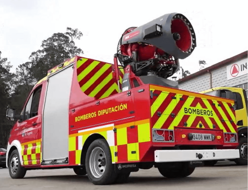 vehiculo turbina extincion de incendios